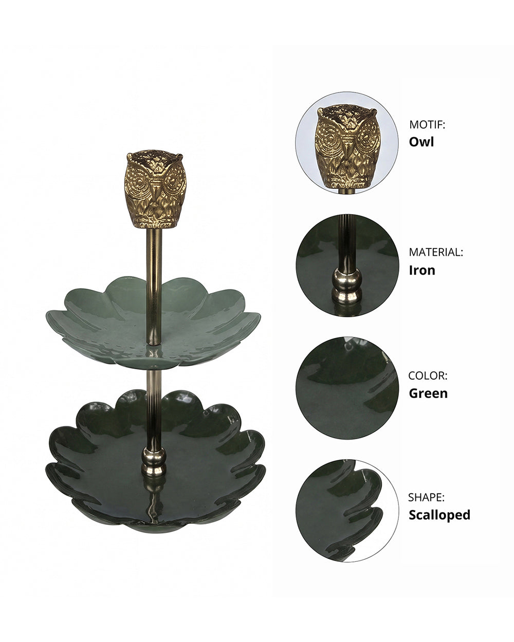Wise Owl 2-Tier Jewellery Holder | Forest Folklore