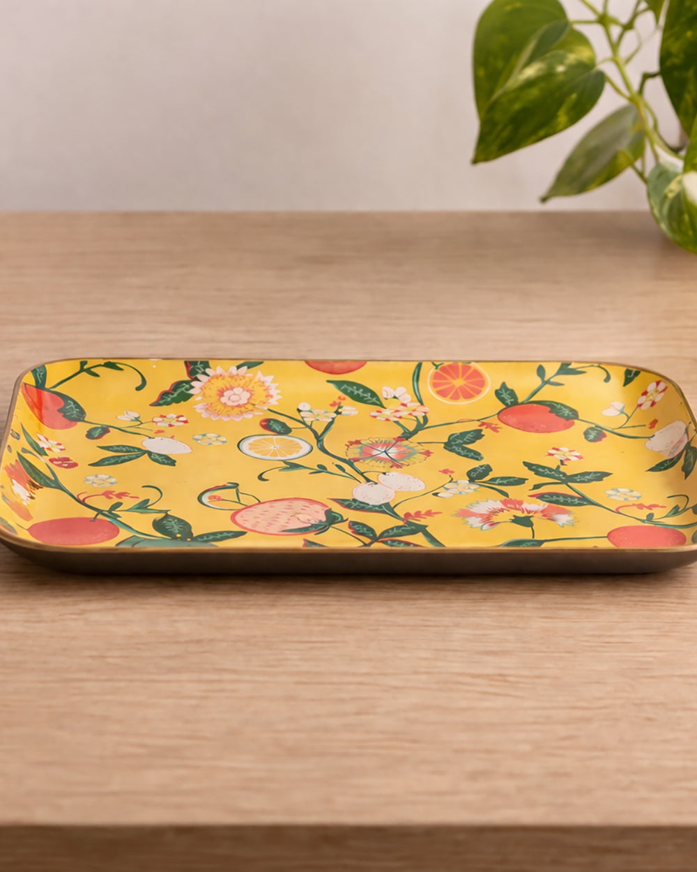 Bloom Trinket Tray (Large), 8 x 10cm  | Citrus Zest