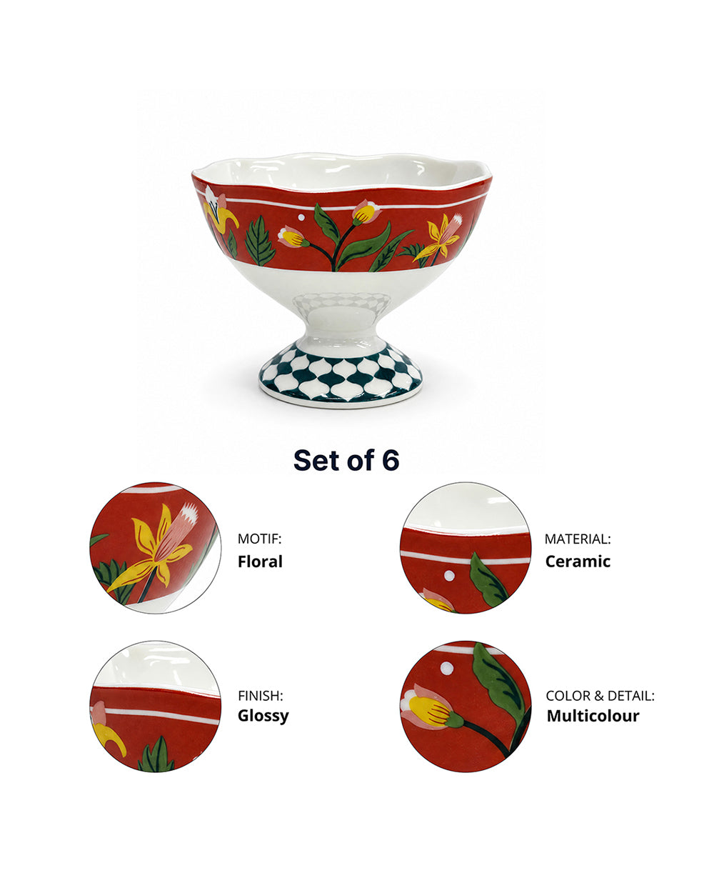 Guldasta Gelato Bowl | Haveli Socials | Set of 6