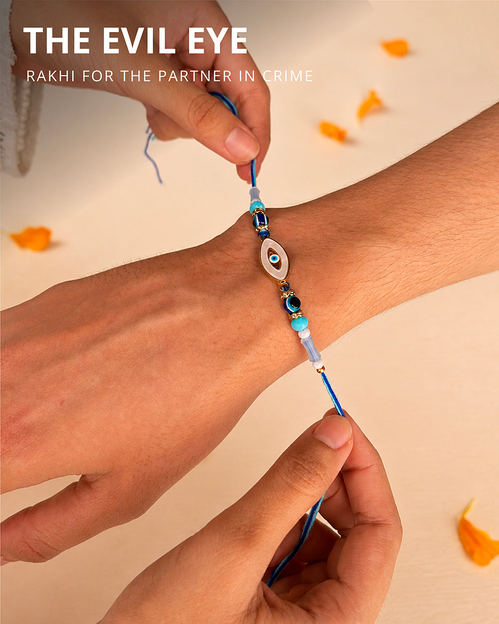 Evil-Eye Rakhi - Beads & Thread