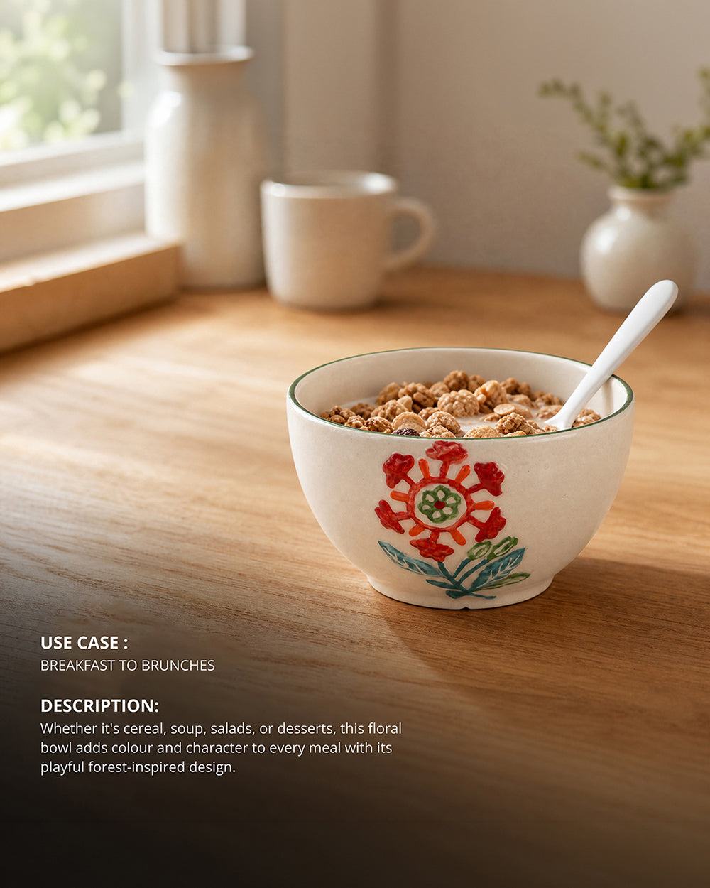 Wild Bloom Cereal Bowl | Forest Folklore
