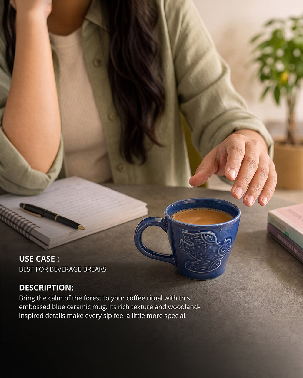 Wise Owl Embossed Mug | Forest Folklore