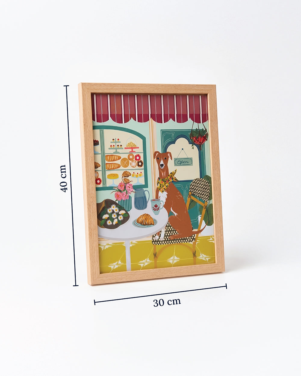 Florentine Hound Wall Frame, 30x40cm| Citrus Zest