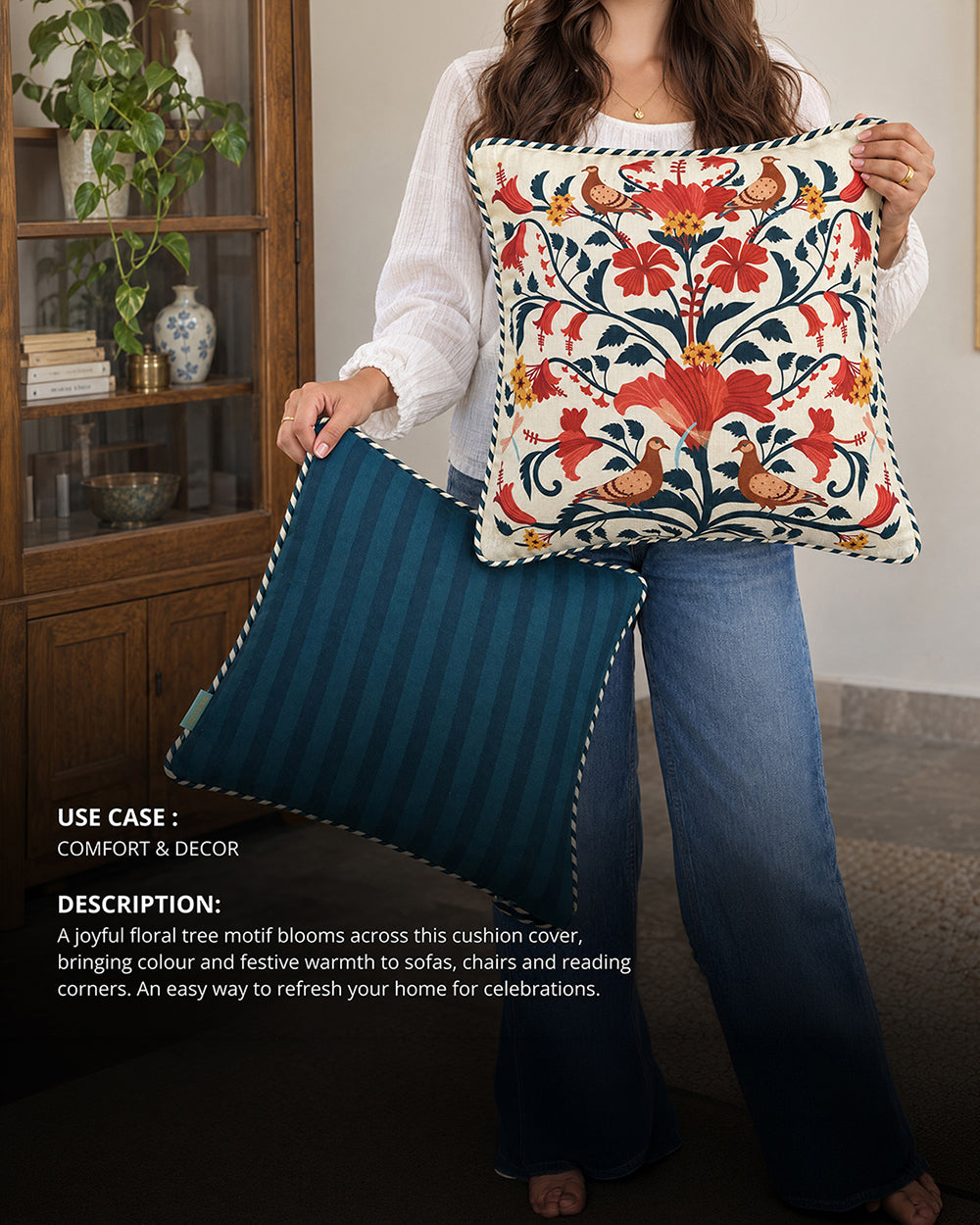 Guldasta Cushion Cover | Haveli Socials