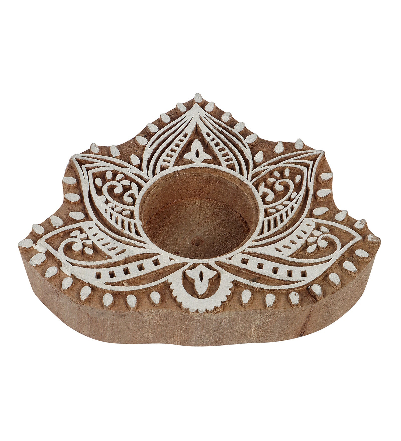 Festive Mangowood Tea-light Set of 4