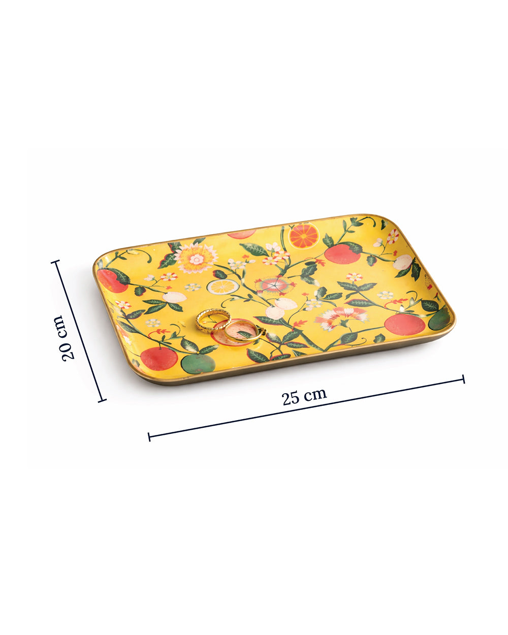 Bloom Trinket Tray (Large), 8 x 10cm  | Citrus Zest
