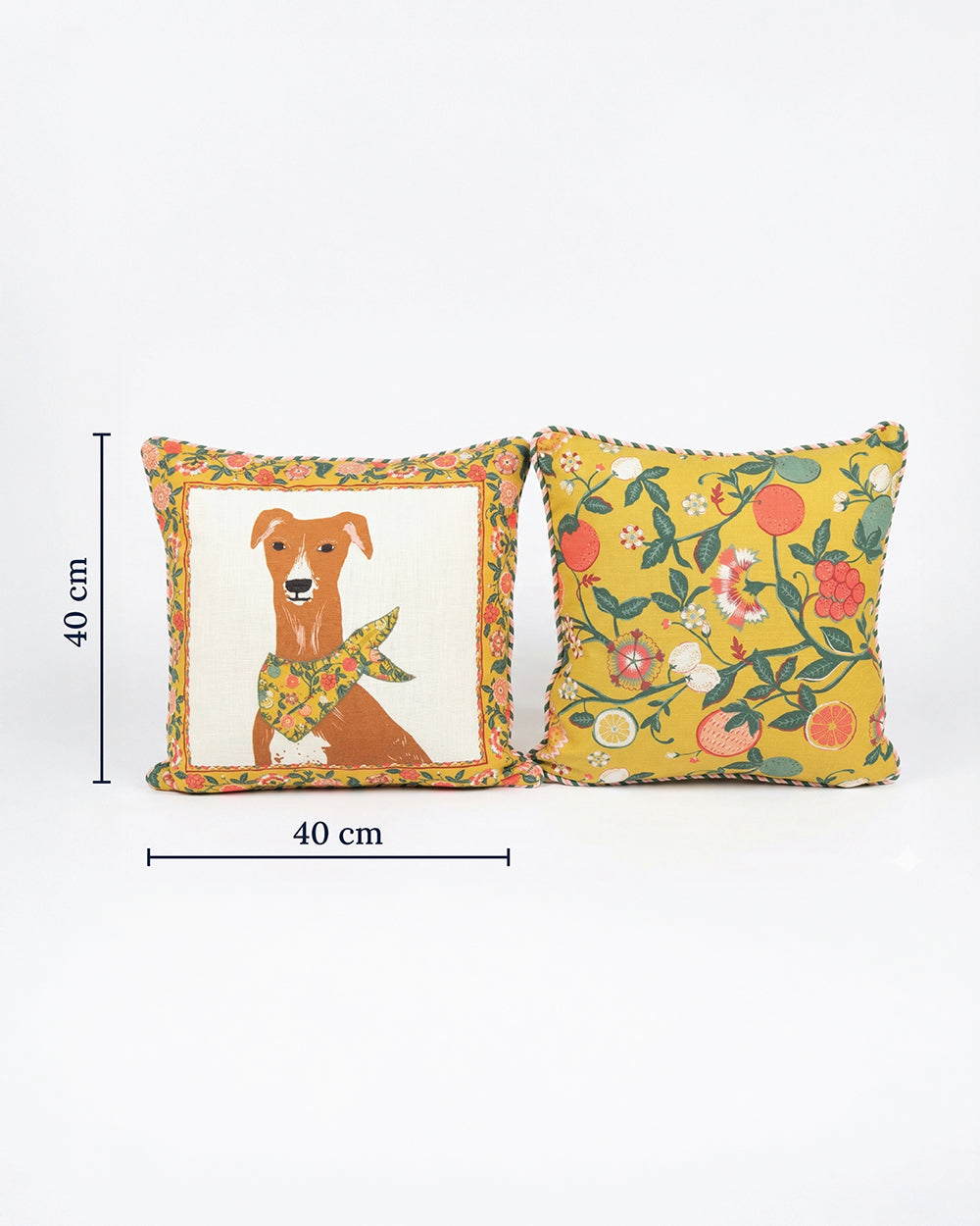 Limonata Hound Cushion, Set of 2 | Citrus Zest