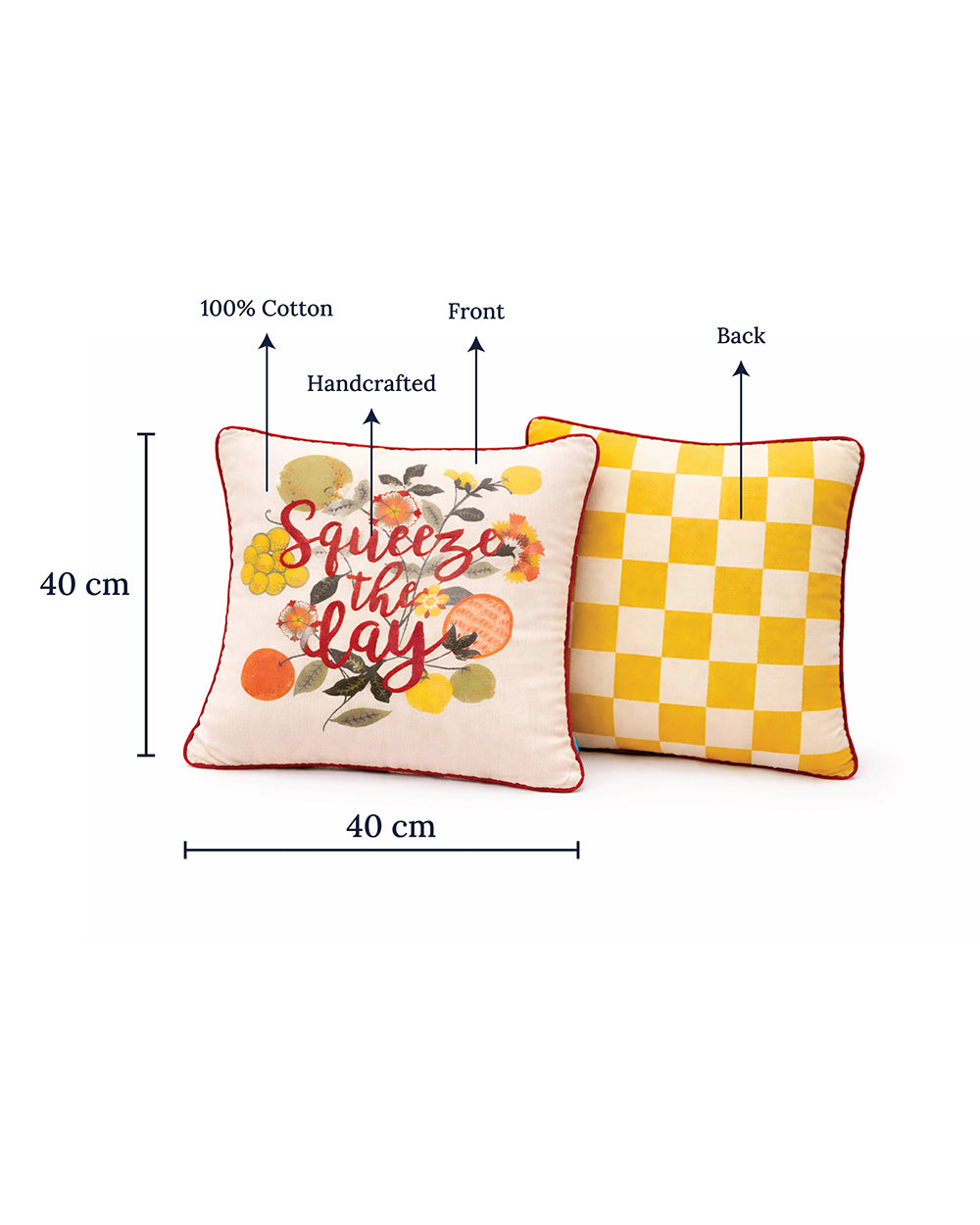 Squeeze the Day Cushion| Citrus Zest