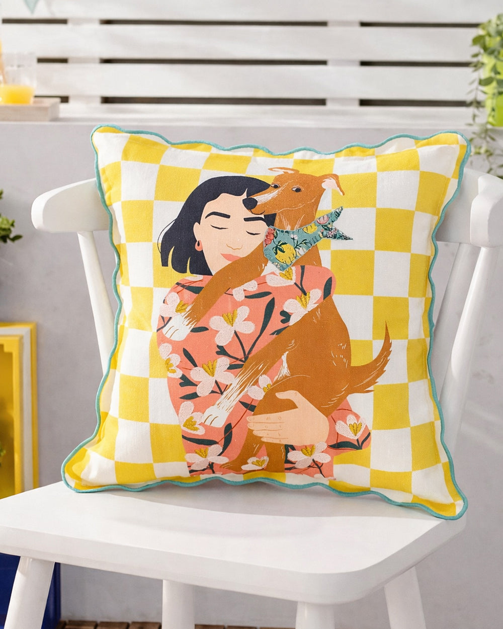 Casa Hound Cushion | Citrus Zest