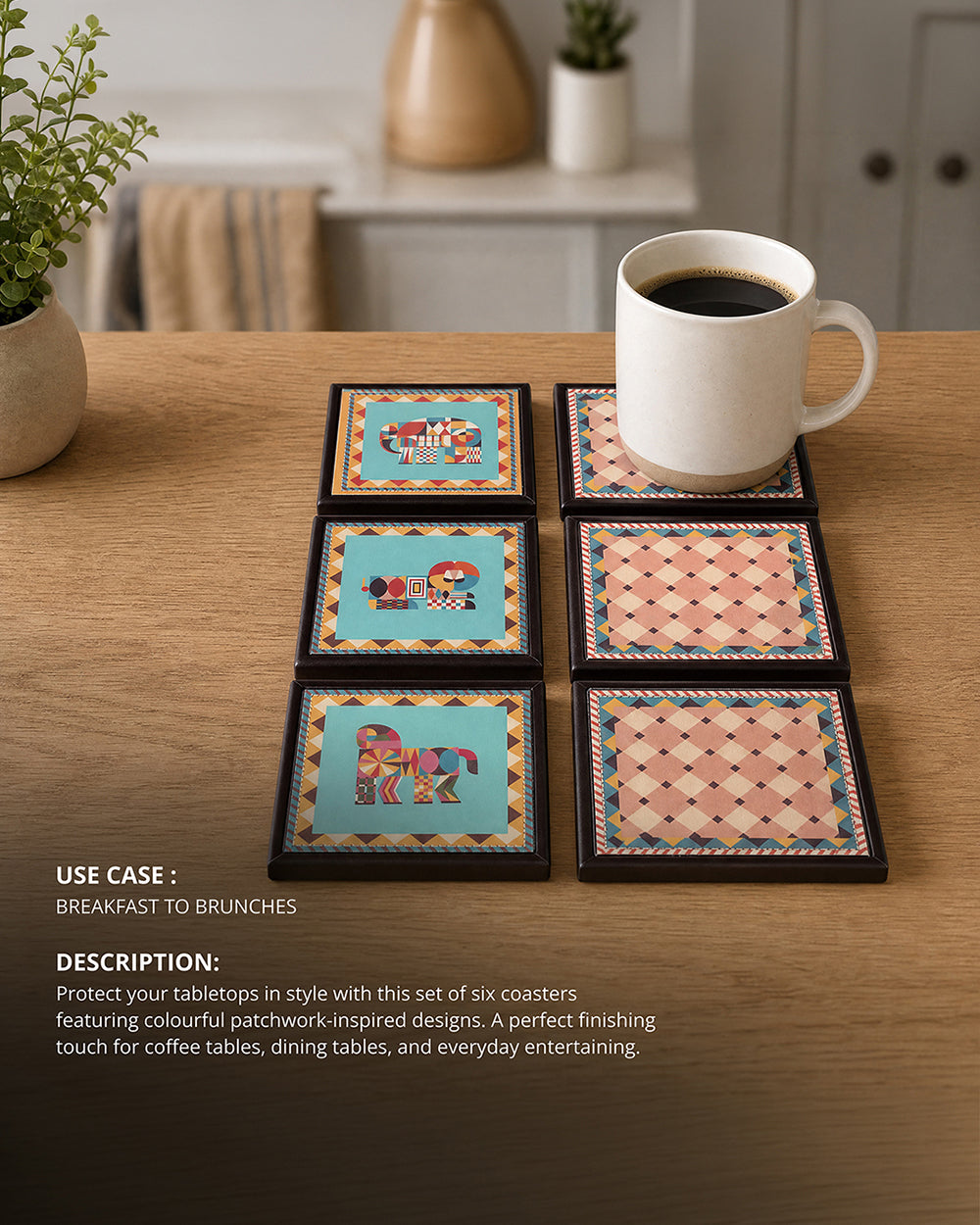 Jungle Jigsaw Coaster - Set of 6 | Forest Folklore