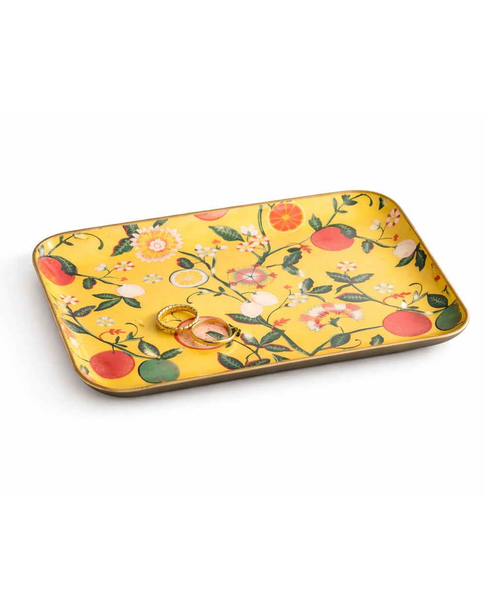 Bloom Trinket Tray (Large), 8 x 10cm  | Citrus Zest