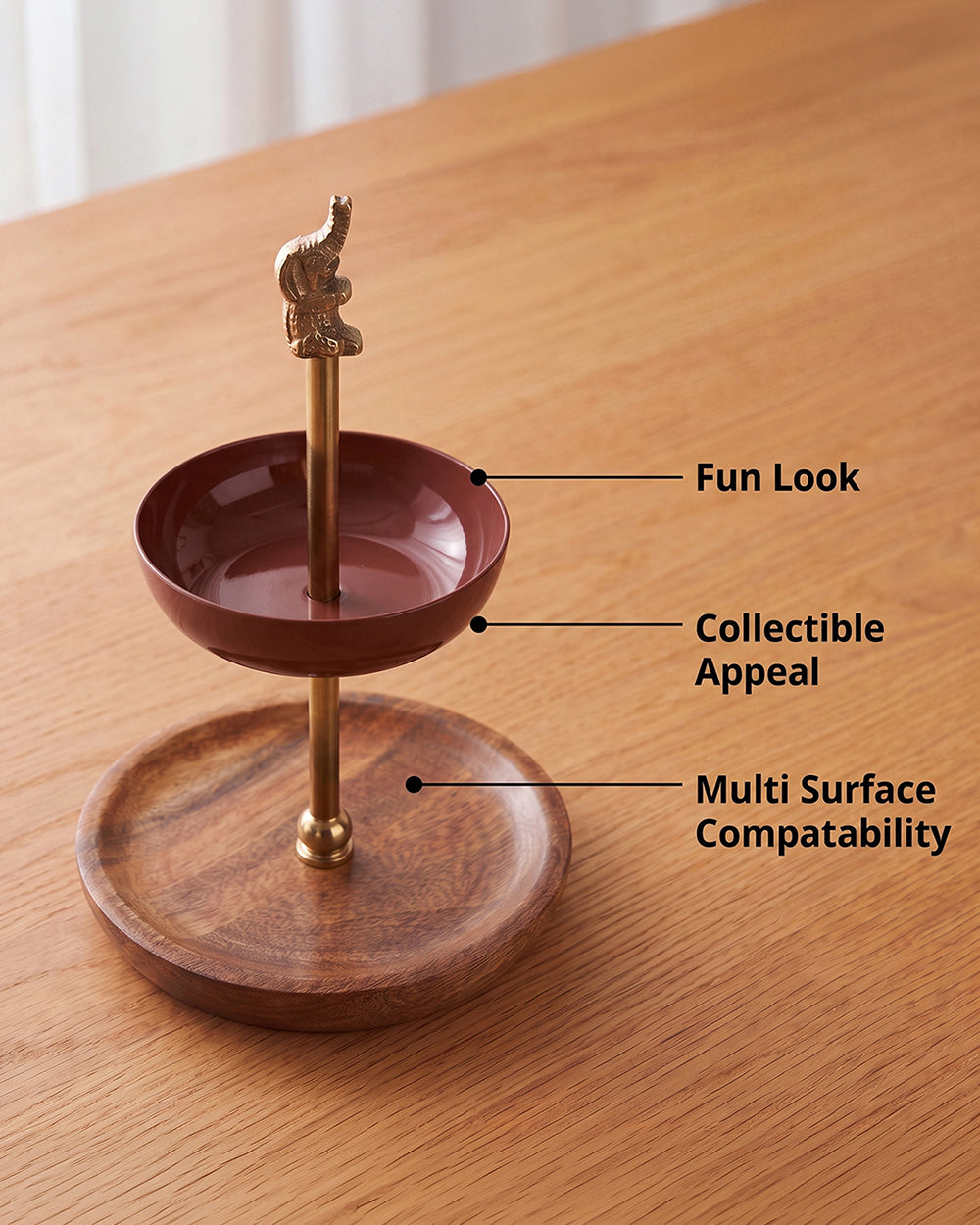 Tusker Tales 2-Tier Jewellery Holder | Forest Folklore