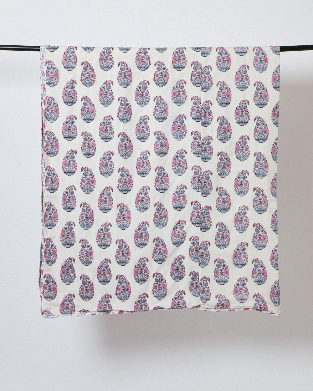 Pink Paisley Dohar - Double Bed 280TC