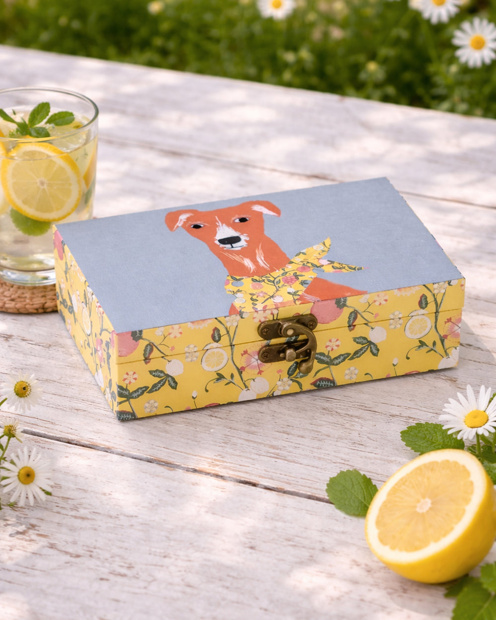Limonata Hound Trinket Box | Citrus Zest
