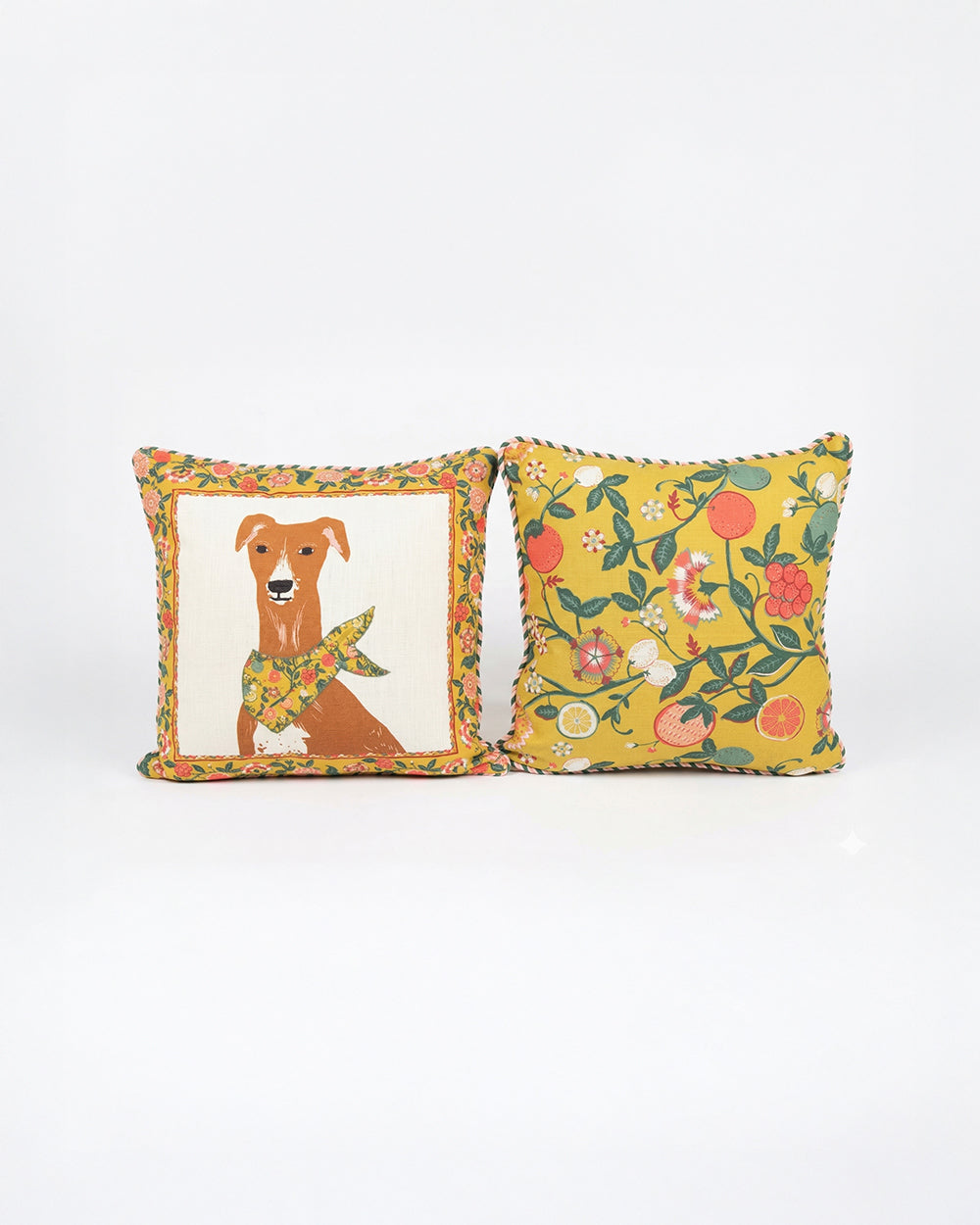 Limonata Hound Cushion, Set of 2 | Citrus Zest