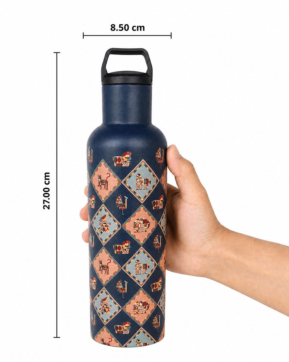 Jungle Jigsaw Insulated Steel Sipper - 900 ml | Forest Folklore