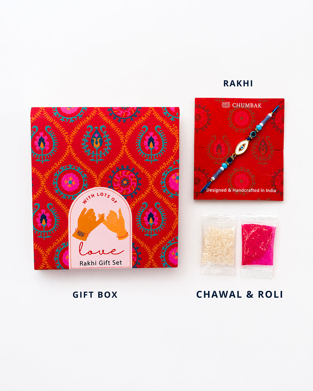 Evil-Eye Rakhi - Beads & Thread