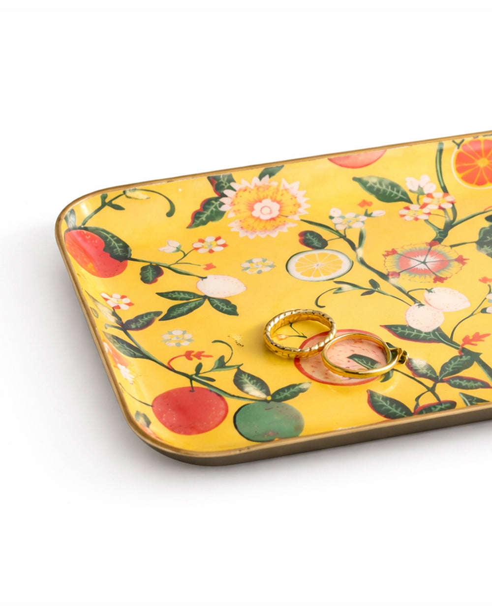Bloom Trinket Tray (Large), 8 x 10cm  | Citrus Zest