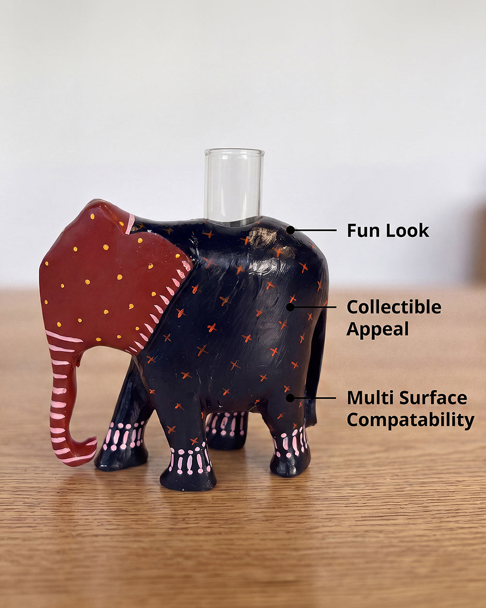 Folklore Elephant Wooden Figurine  | Forest Folklore