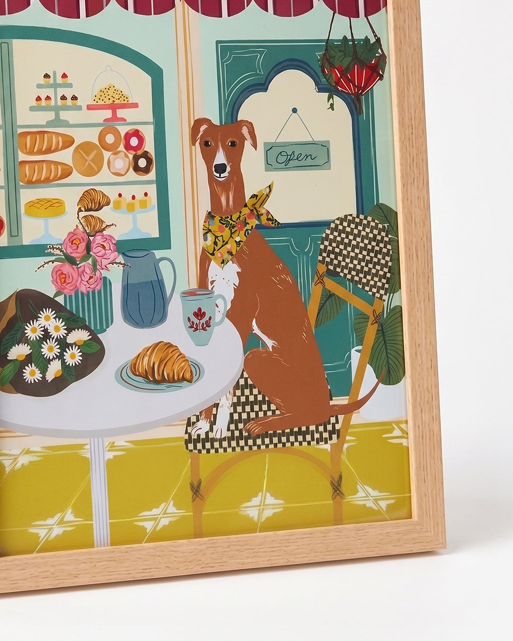 Florentine Hound Wall Frame, 30x40cm| Citrus Zest