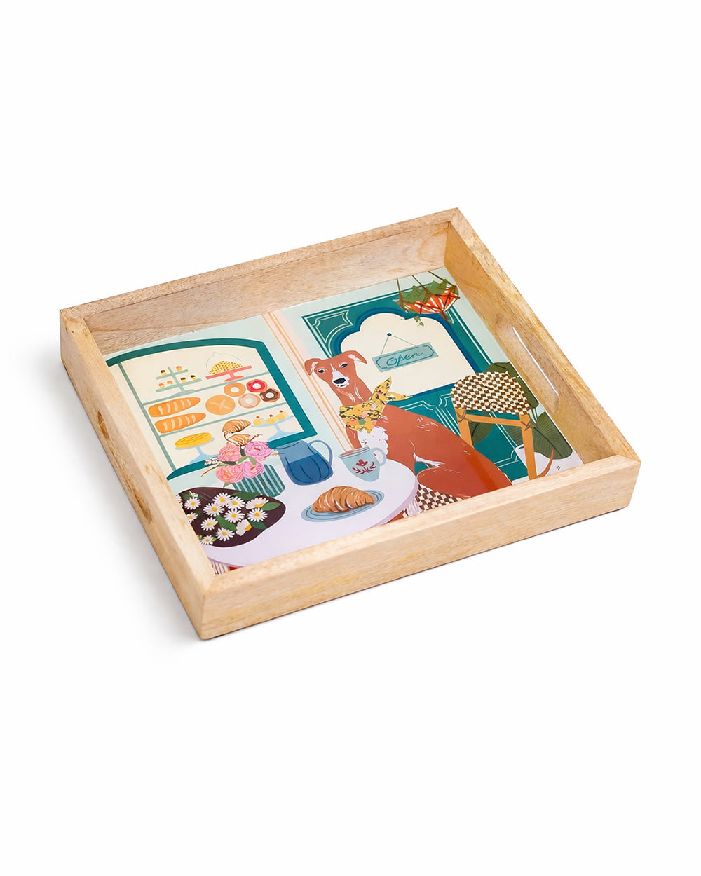 Florentine Hound Wooden Tray | Citrus Zest