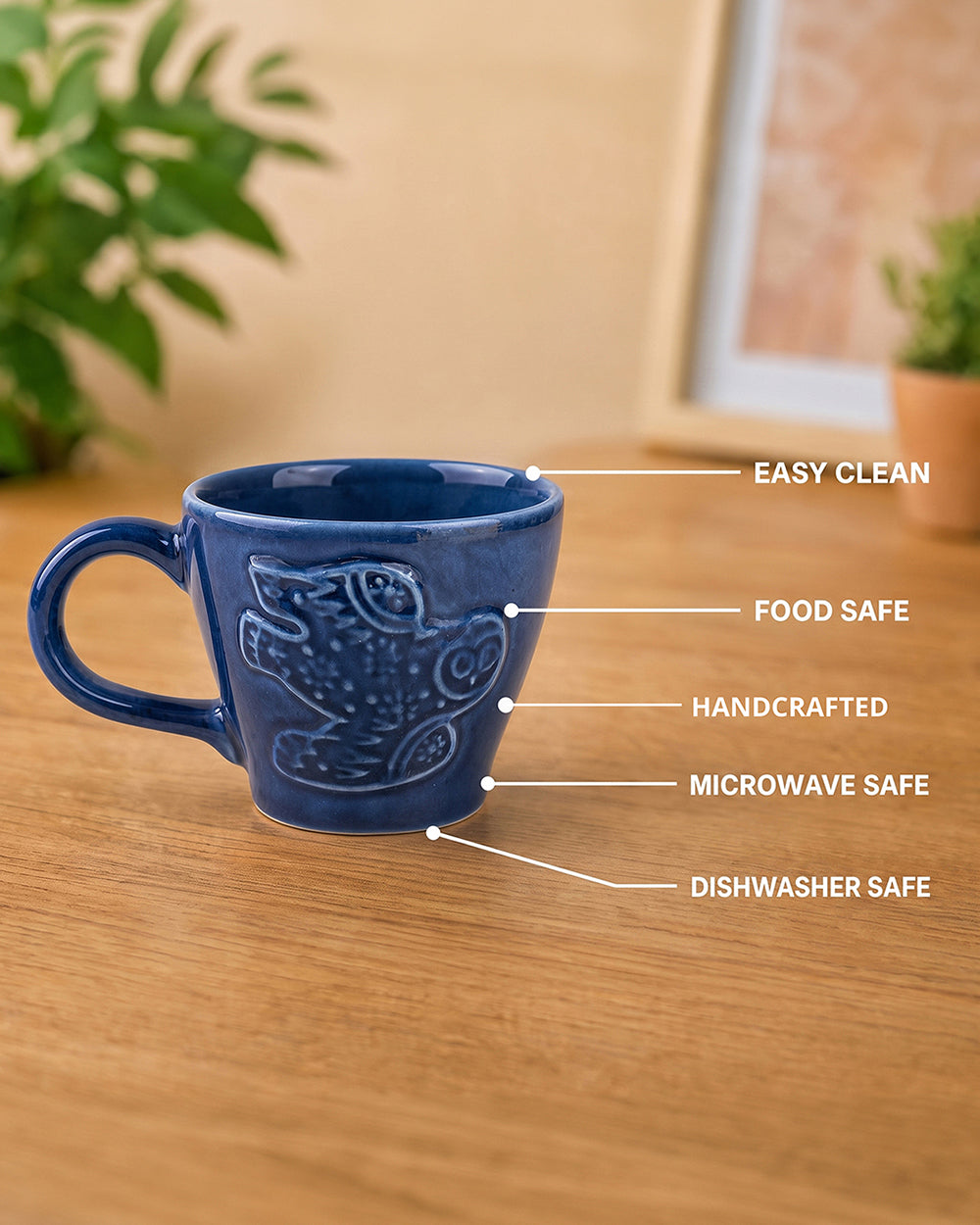 Wise Owl Embossed Mug | Forest Folklore