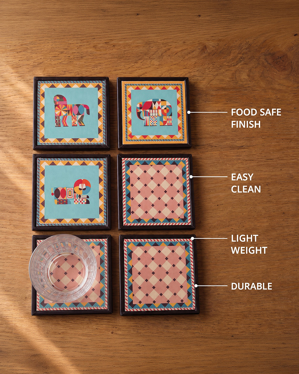 Jungle Jigsaw Coaster - Set of 6 | Forest Folklore