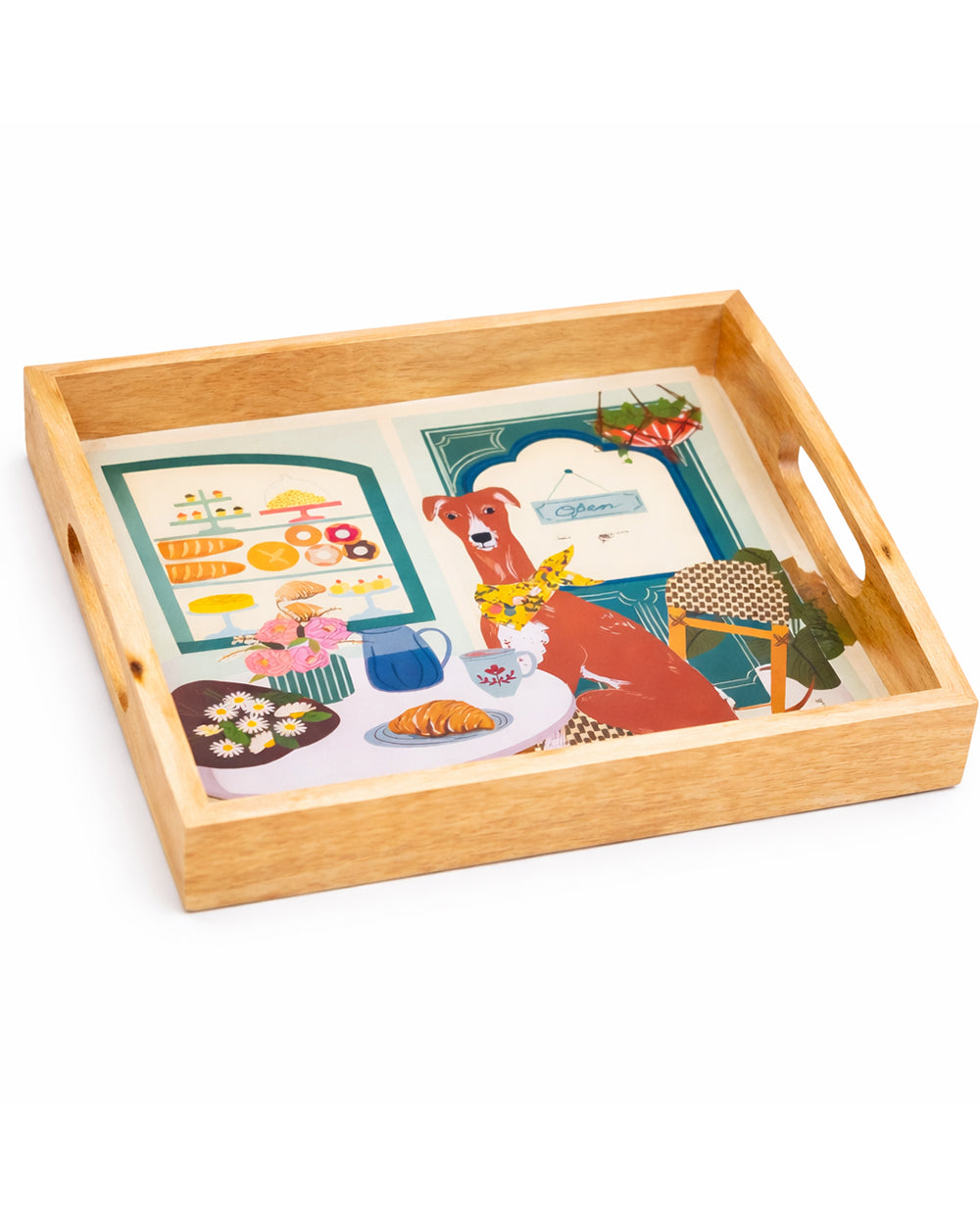 Florentine Hound Wooden Tray | Citrus Zest
