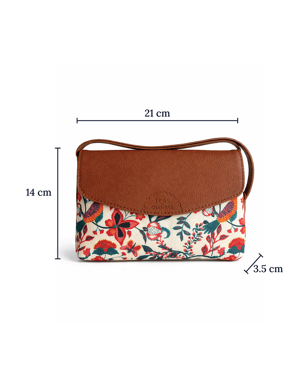 Teal by Chumbak  Bahaar Flap Away Sling