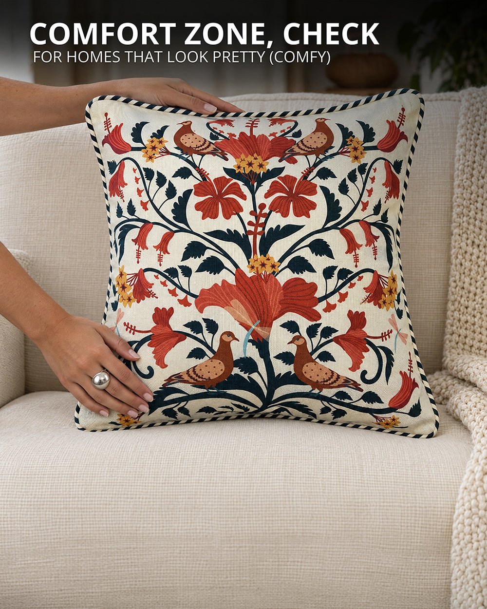 Guldasta Cushion Cover | Haveli Socials