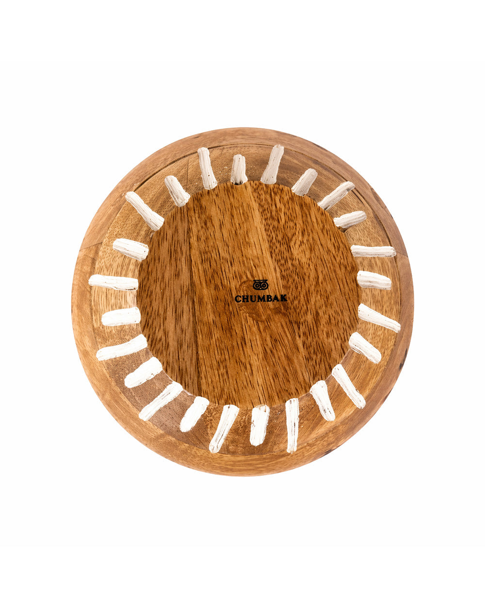 Florentine Wooden Salad Bowl ( Small), 8"| Citrus Zest
