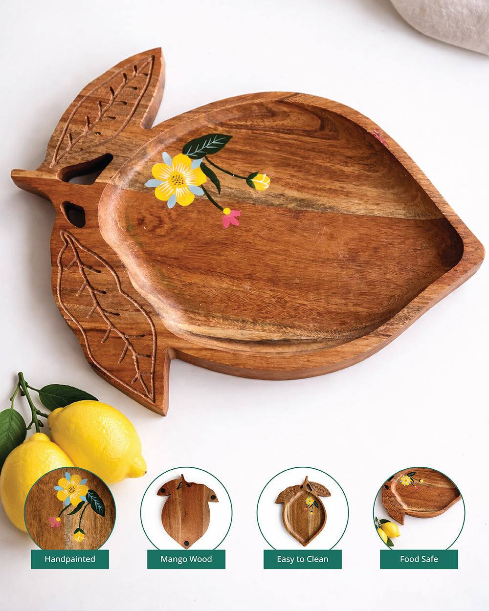 Limonata Wooden Platter | Citrus Zest