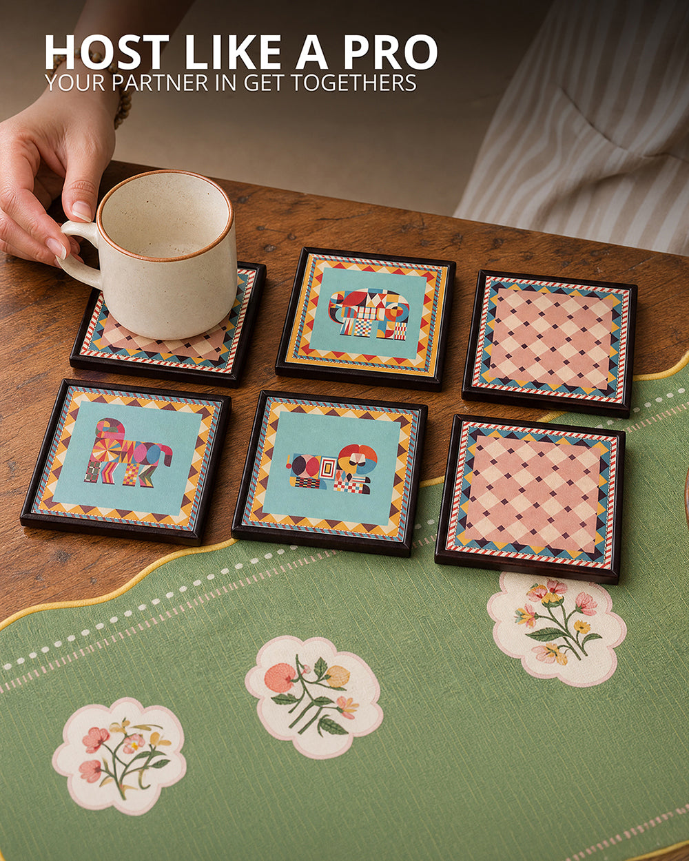 Jungle Jigsaw Coaster - Set of 6 | Forest Folklore