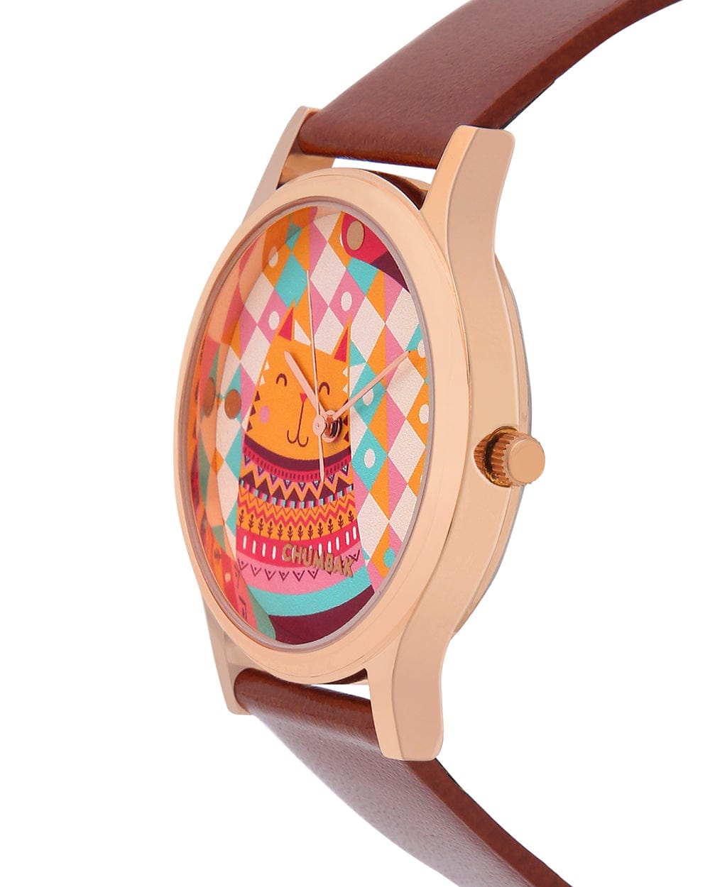 Chumbak TEAL by Chumbak Aztec Cats Wrist Watch