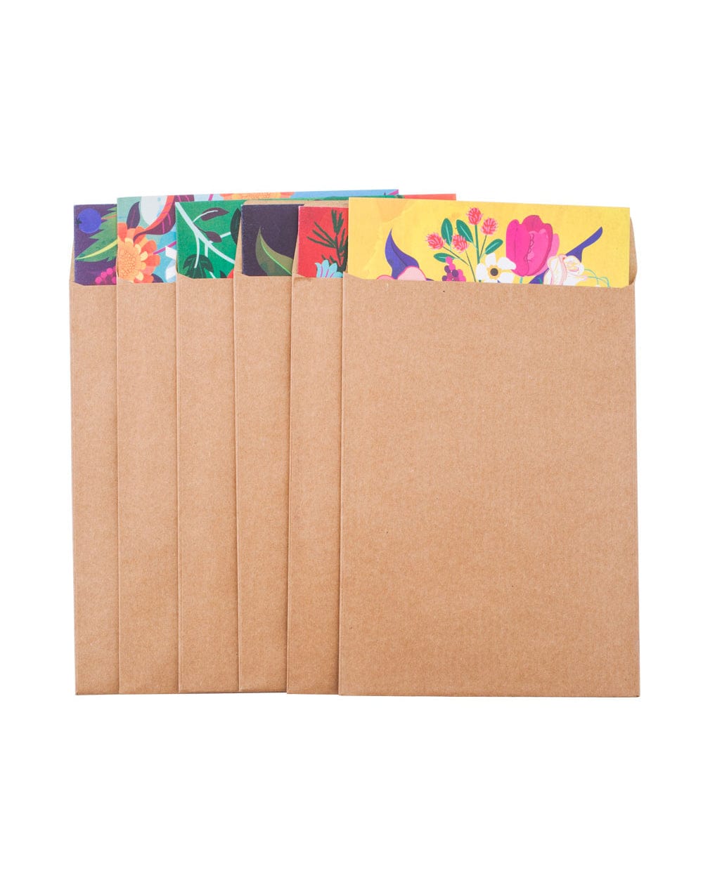 Chumbak Say It With Flowers Greeting Card - Set of 6