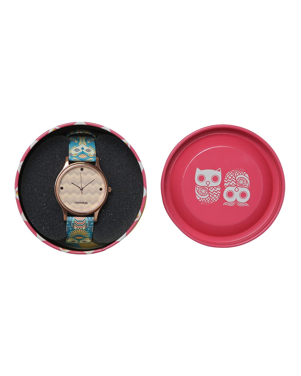 Chumbak TEAL by Chumbak Ornate Illusion Wrist Watch