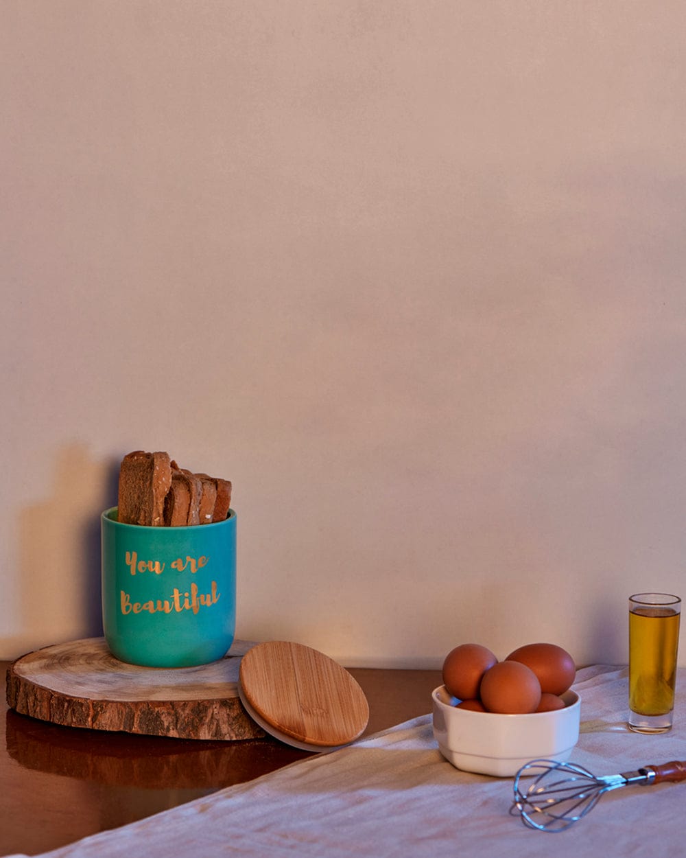 Chumbak You Are Beautiful Storage Jars Teal