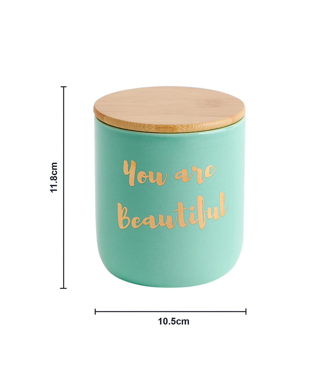 Chumbak You Are Beautiful Storage Jars Teal