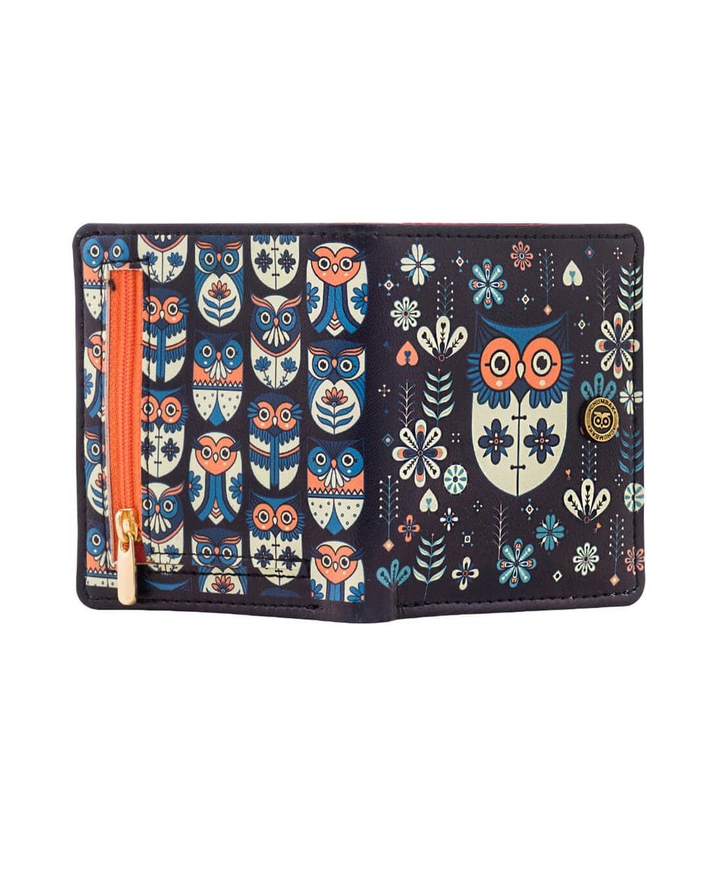 Chumbak Mini Flower Owl Square Wallet