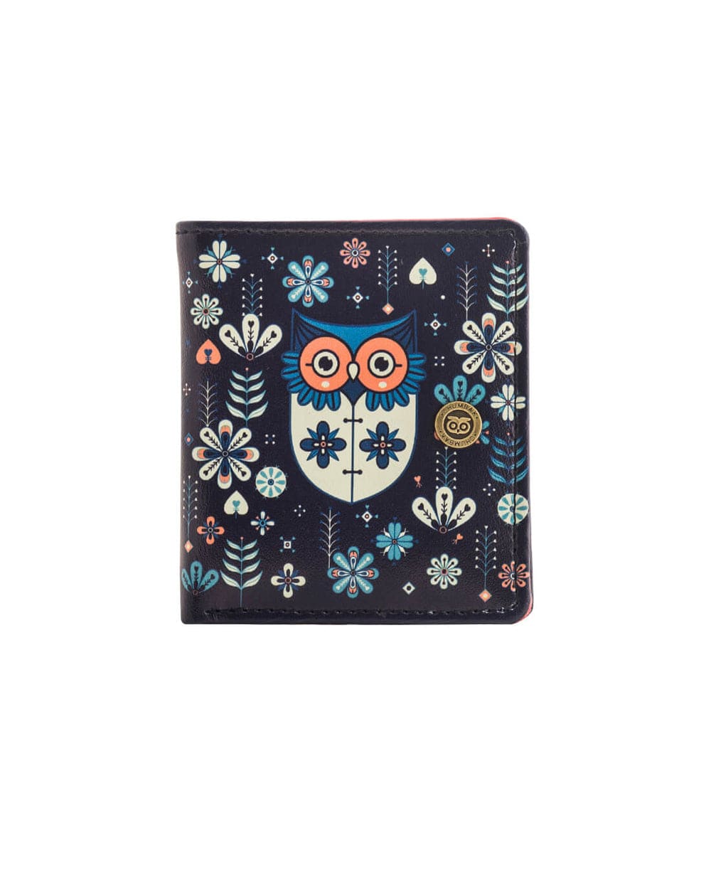 Chumbak Mini Flower Owl Square Wallet