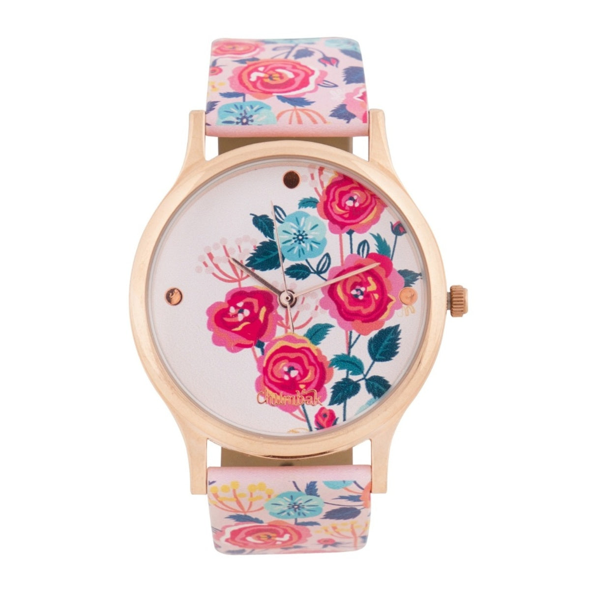 TEAL by Chumbak Rose Garden Wrist Watch