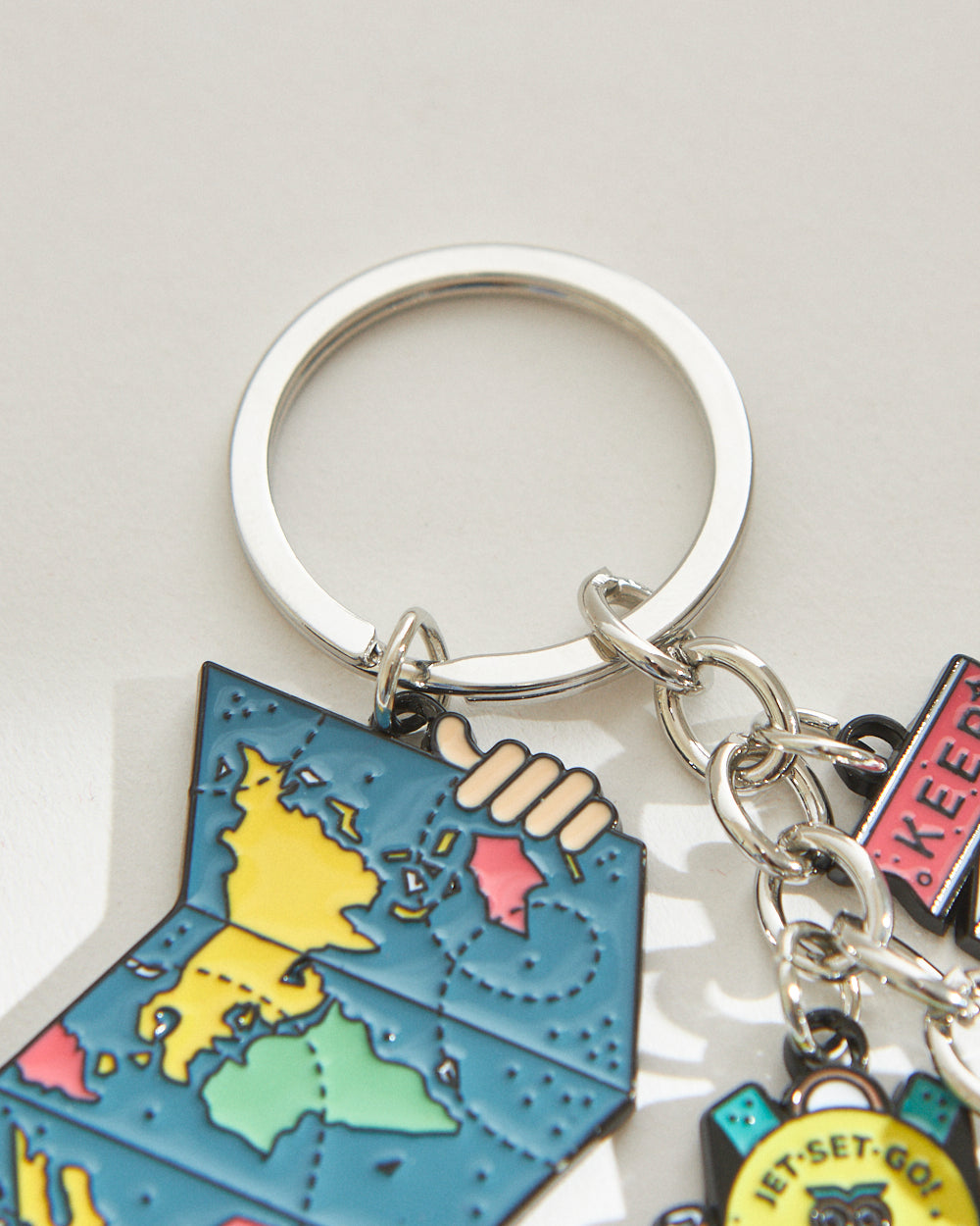 Chumbak Classic Travel Metal Keychain