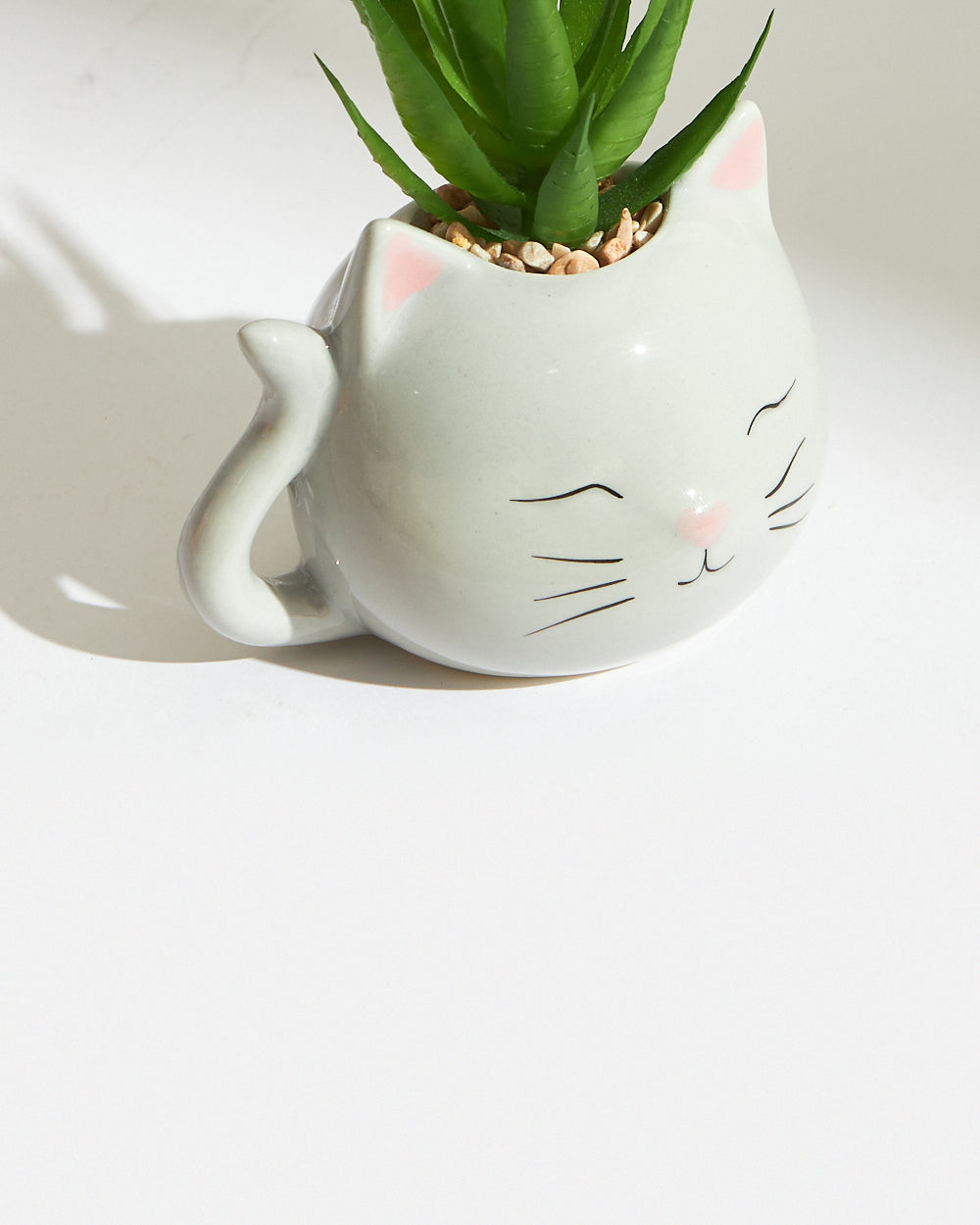 Blushing Cat Planter