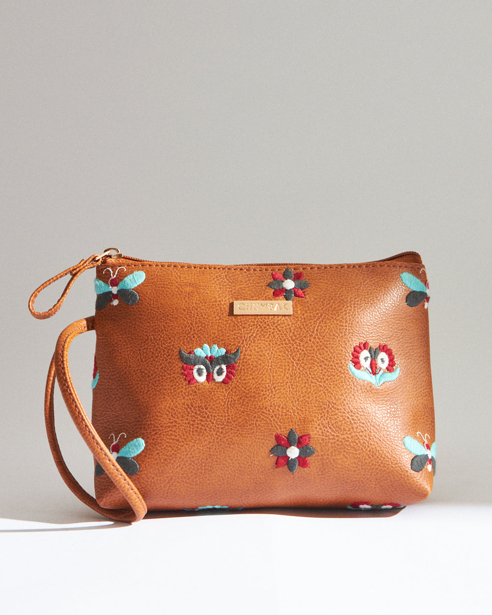 Owl Eyes Embroidered Pouch