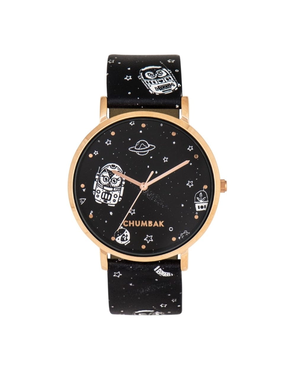 Chumbak TEAL by Chumbak Space Owl Wrist Watch - Black