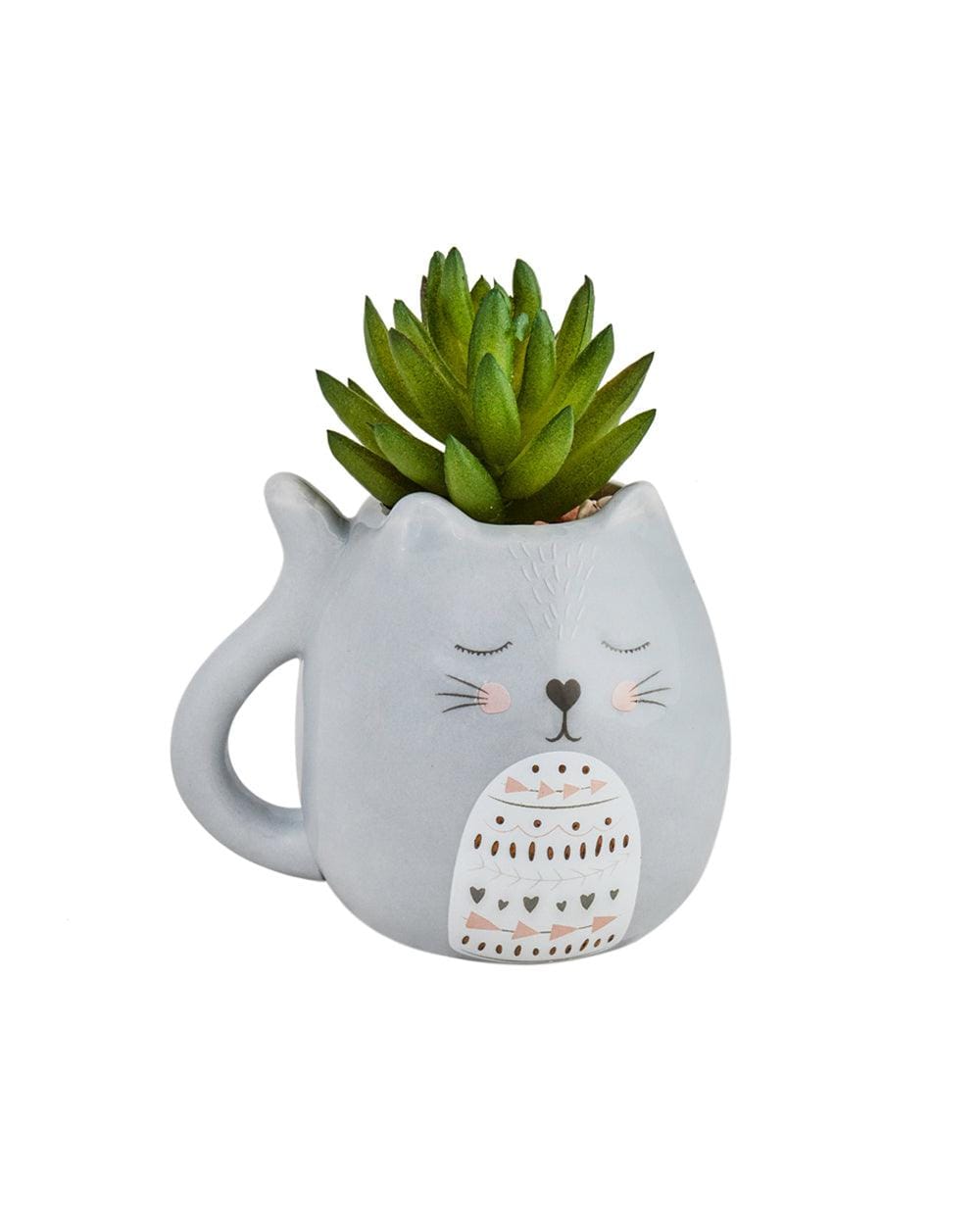 Chumbak Blissful Cat Planter