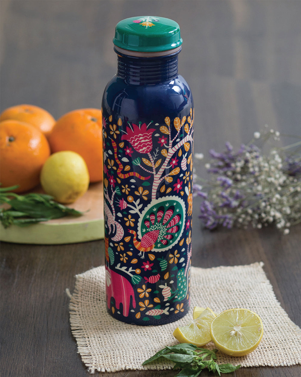 Crafted Copper Travel Bottle & Sipper | Drinkware