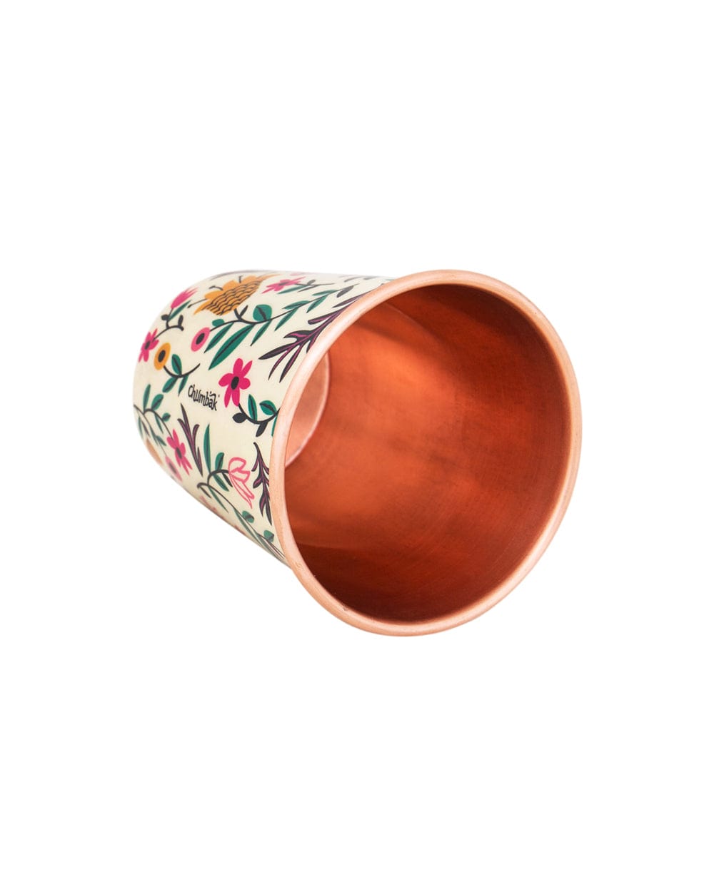 Chumbak Floral Spice Copper Tumbler - Small