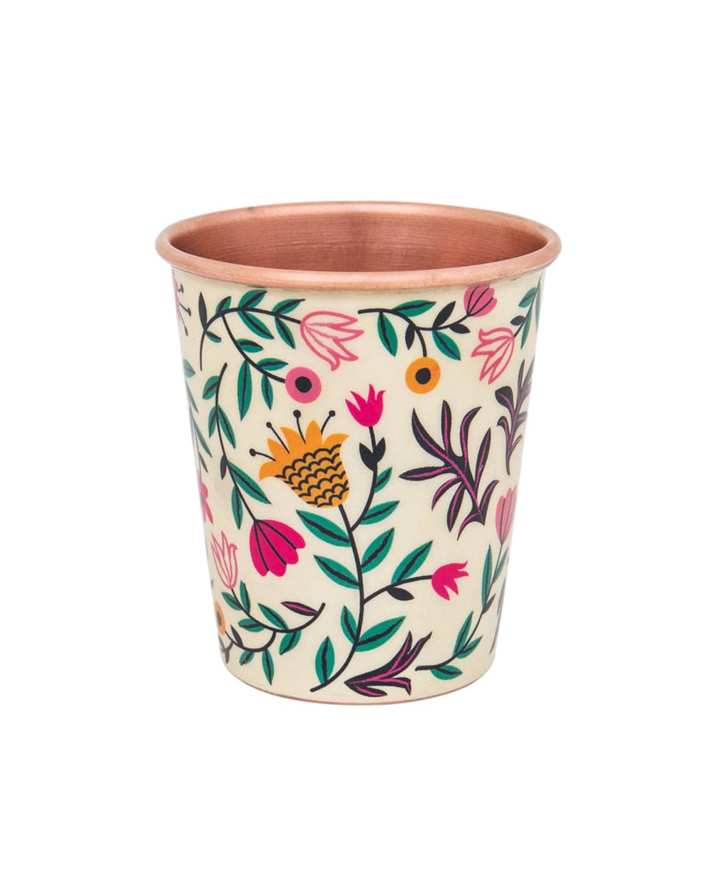 Chumbak Floral Spice Copper Tumbler - Small