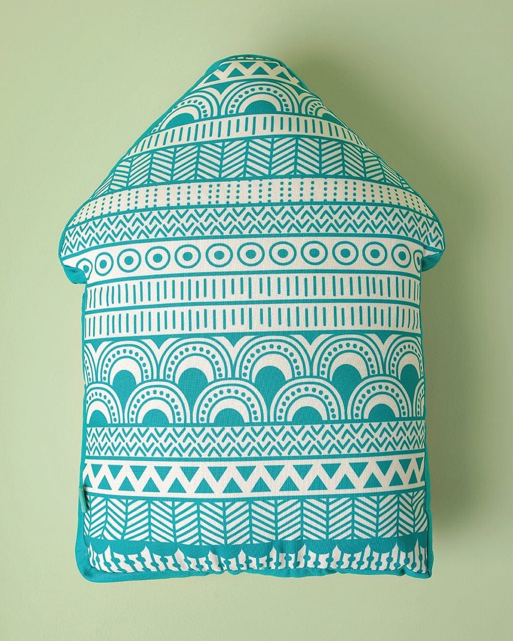 Chumbak My Happy Place Shape Cushion - Teal